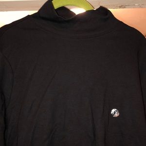 Black mock turtle neck